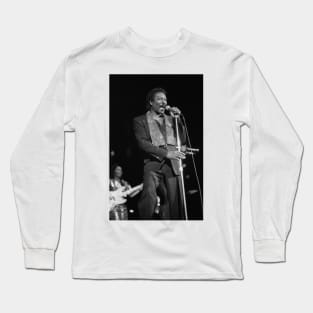 Wilson Pickett BW Photograph Long Sleeve T-Shirt